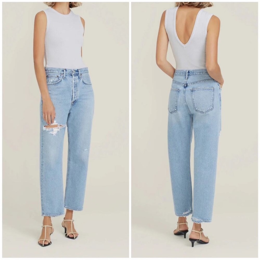 Agolde 90’s crop Jean in echo size 25